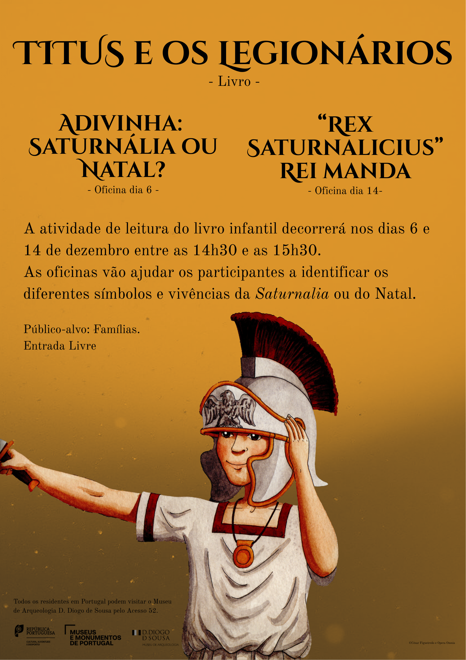 Explicação da atividade de leitura, o livro é: Titus e os legionários e as atividades